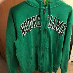 Notre Dame zip up hoodie